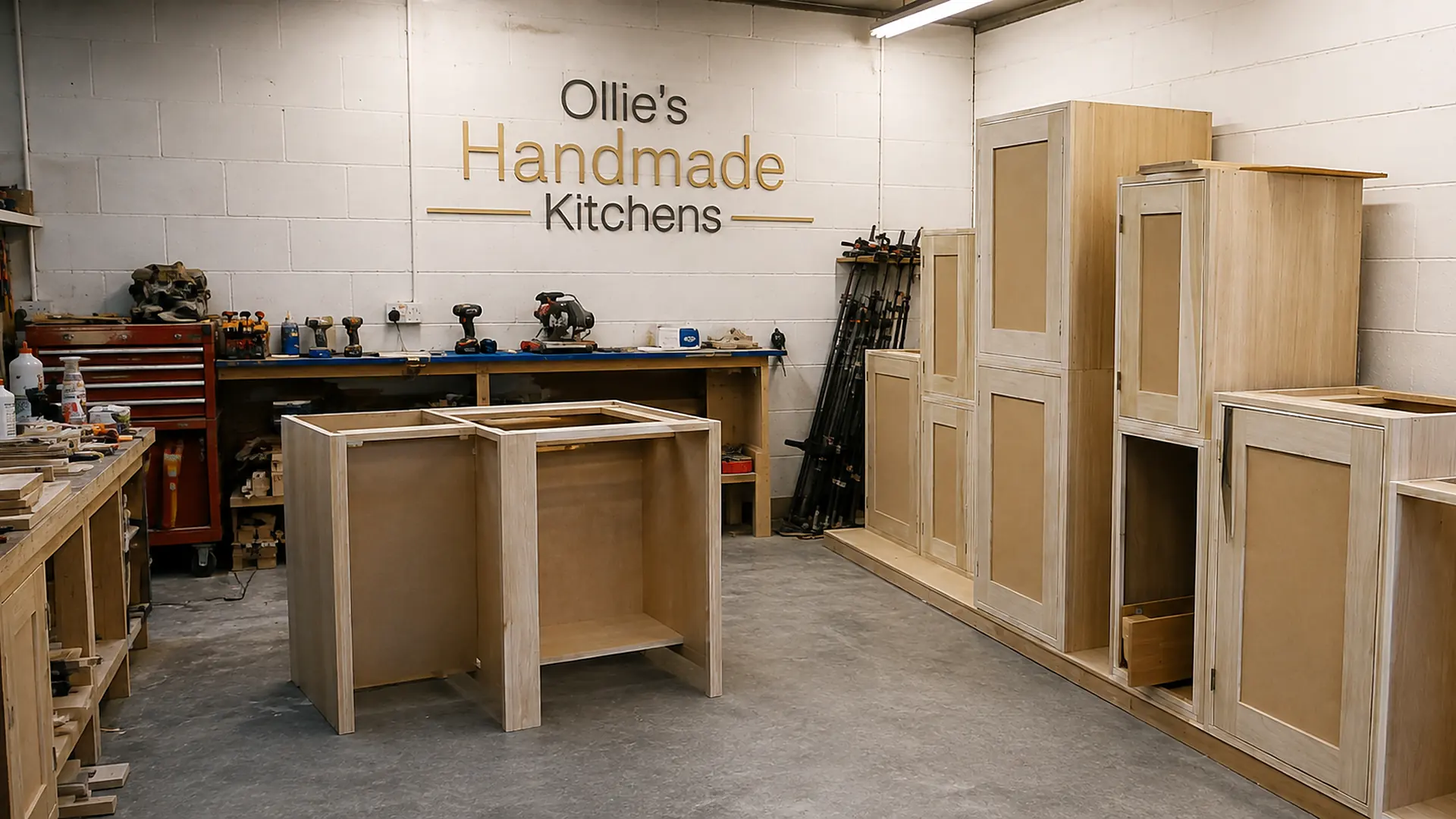 Ollie's workshop in Worthing