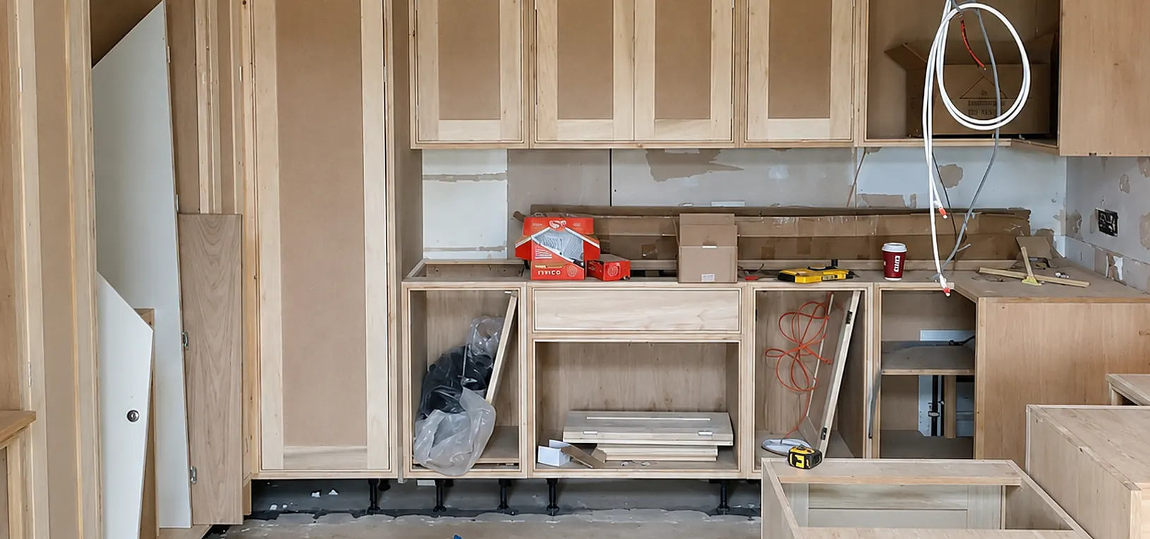 How a kitchen goes from a tape measure to a finished room